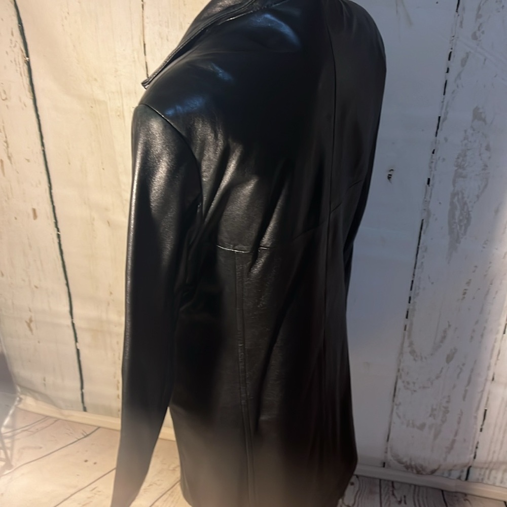 Long Leather Jacket - image 3